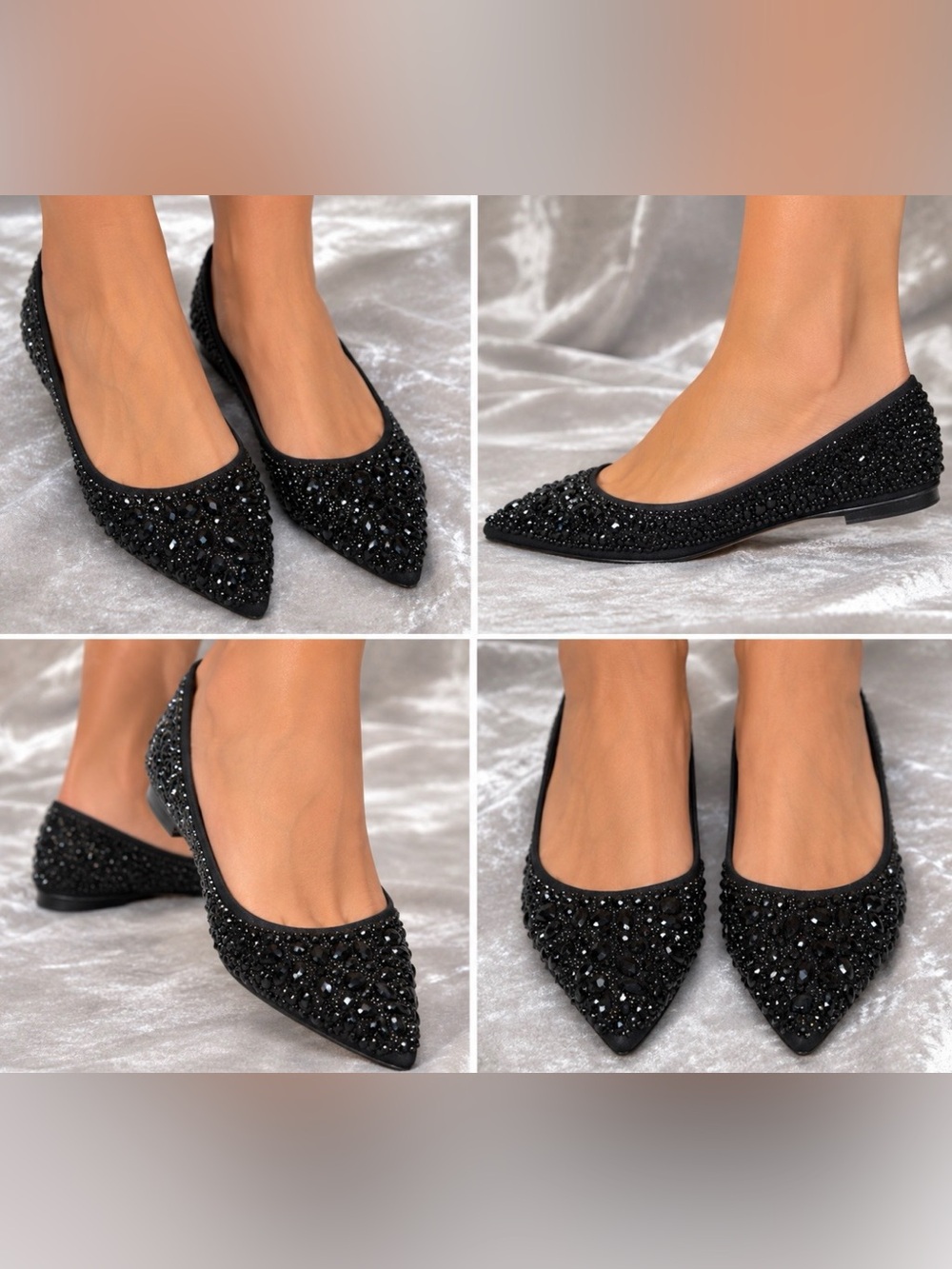 Lauren Lorraine Liszt Embellished Ballet Flats